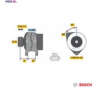 ALTERNATOR 0 986 049 490 FOR TOYOTA COROLLA/QUEST/ALTIS/ALLEX/FIELDER/SPACIO