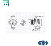 MAGNETI MARELLI 063377028010 Alternator
