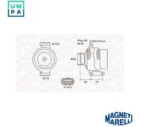 MAGNETI MARELLI 063731635010 Alternator