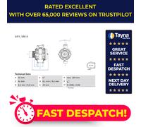 BOSCH Alternator - 189 mm, 14V, Clockwise Rotation - Fits BMW 3 Series