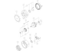 MAHLE Alternator MG 597 14V 120A MG597