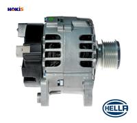 Alternator with freewheel belt pulley 8EL 011 710-321 HELLA for AUDI VW FORD