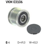 Alternator Alternator Freewheel Clutch SKF VKM 03106 Fits Ford Seat Skoda VW