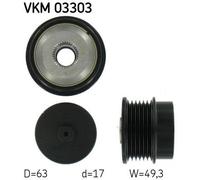 Alternator Alternator Freewheel Clutch SKF VKM 03303 Fits Citroen Peugeot 407