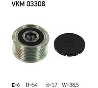 Alternator Alternator Freewheel Clutch SKF VKM 03308 Fits Citroen DS Fiat Ford