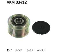 Alternator Alternator Freewheel Clutch SKF VKM 03412 Fits Ford Land Rover