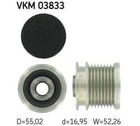 Alternator Alternator Freewheel Clutch SKF VKM 03833 Fits Mercedes-Benz G-Class