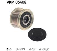Alternator Alternator Freewheel Clutch SKF VKM 06408 Fits Mazda 2 3 6 CX-3