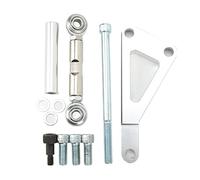 Alternator Bracket Kit Aluminum Chrome Plated Anti Wear Upper Lower Bracket Replacement for SBC 350 Small Block Engine Passenger Side Mount PCE232.1002