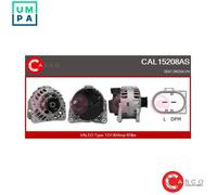 Alternator with V-ribbed belt pulley CAL15208AS CASCO for SEAT SKODA VW