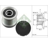 INA 535 0038 10 Alternator Freewheel Clutch