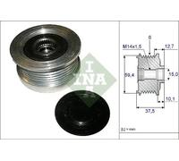 Alternator Clutch Pulley For Hyundai Accent Getz Matrix INA 535011010