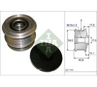 Alternator clutch pulley 535 0121 10 INA for VOLVO FORD