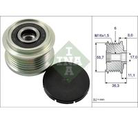 Overrunning Alternator Pulley fits FORD TRANSIT CUSTOM V362 TDCi 2.2D 2012 on