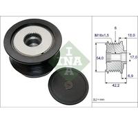 Alternator clutch pulley 535 0188 10 INA for SAAB OPEL