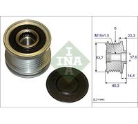 Alternator clutch pulley 535 0204 10 INA for SAAB OPEL