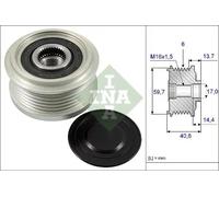 Alternator clutch pulley 535 0228 10 INA for OPEL CHEVROLET