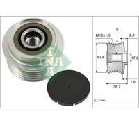 Alternator clutch pulley 535 0238 10 INA for TOYOTA YARIS/VITZ