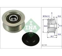 Alternator clutch pulley 535 0241 10 INA for KIA HYUNDAI
