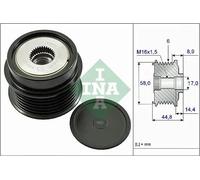 INA Alternator Freewheel Clutch 535 0271 10 for Hyundai & Kia (i30, Elantra, K5)