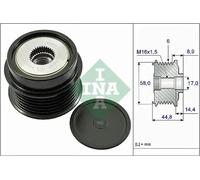 INA 535 0271 10 Alternator Freewheel Clutch