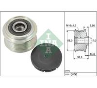 INA 535 0296 10 Alternator Freewheel Clutch