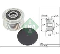 INA 535031810 Over Running Alternator Pulley