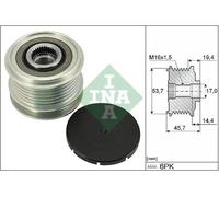 Alternator clutch pulley 535 0328 10 INA for MERCEDES-BENZ GLE Coupe C-CLASS GLE