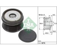 INA 535 0334 10 Alternator Freewheel Clutch
