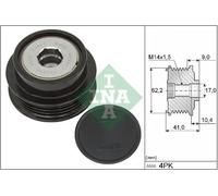INA 535 0338 10 Alternator Freewheel Clutch