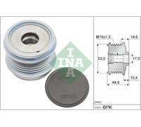 INA 535 0343 10 Alternator Freewheel Clutch