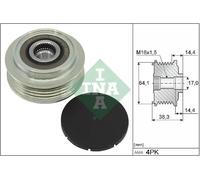 INA 535 0350 10 Alternator Freewheel Clutch