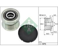 INA 535 0361 10 Alternator Freewheel Clutch