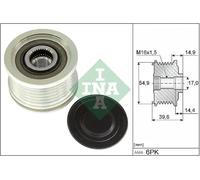 INA 535 0368 10 Alternator Freewheel Clutch