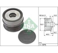 INA 535 0372 10 Alternator Freewheel Clutch