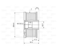 VALEO 588069 Alternator Freewheel Clutch
