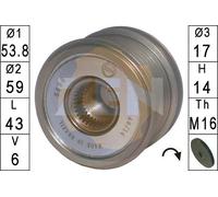 Alternator clutch pulley Clockwise rotation ZN5586 ERA for CITROËN PEUGEOT