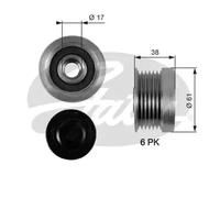 GATES OAP7036 Alternator Freewheel Clutch