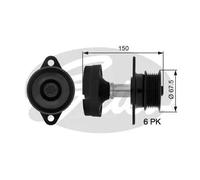 Alternator clutch pulley OAP7045 GATES for FORD FOCUS I FOCUS I Saloon