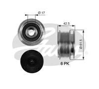 GATES OAP7047 Alternator Freewheel Clutch