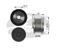 Gates OAP7135 Over Running Alternator Pulley