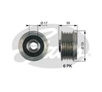 GATES OAP7168 Alternator Freewheel Clutch