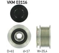 Alternator Alternator Freewheel Clutch SKF VKM 03116 Fits Audi Seat Skoda VW A3