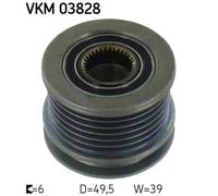 Alternator clutch pulley VKM 03828 SKF for MERCEDES-BENZ JEEP CHRYSLER