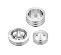 Alternator + Crankshaft/Crank + 2V Water Pump V-Belt Pulley Kits 1969-UP Small Block Compatible For Ford 302 351w 351C 351M 400 V8 5.0L