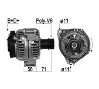 Alternator EB1075S 0 986 046 190 DRB6190 52 48 372 CAL10329GS 0 124 525 016