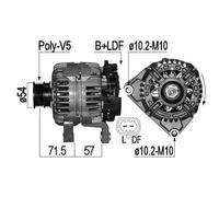 Alternator EB1164Q 553595RIM LRA03507 0 986 082 870 0 124 325 163 CAL10457AS