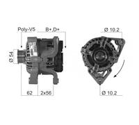 Alternator EB137Q CAL10225OS 301257RIH 09 133 599 91 92 825 0 123 100 003