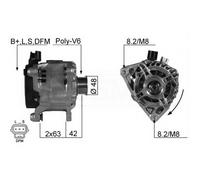 Alternator EB167Q 301483RI 63321678 1097304 1136328 1126052 063321678010 A4028