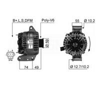 Alternator EB210Q CAL14107ES 27-4696 A9011 301638RIM 113709 1140696 1120212